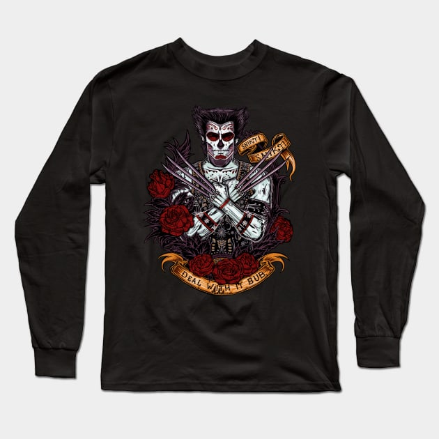 Day of the Dead Weapon Long Sleeve T-Shirt by Onebluebird